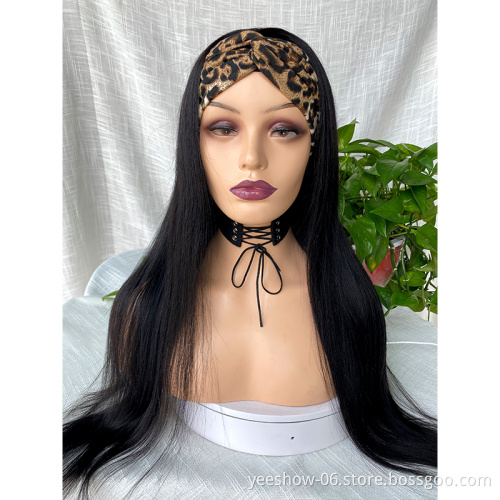 2021 Wholesale headband Brazilian Curly  Human Hair  Afro Kinky Straight  Raw Virgin Hair